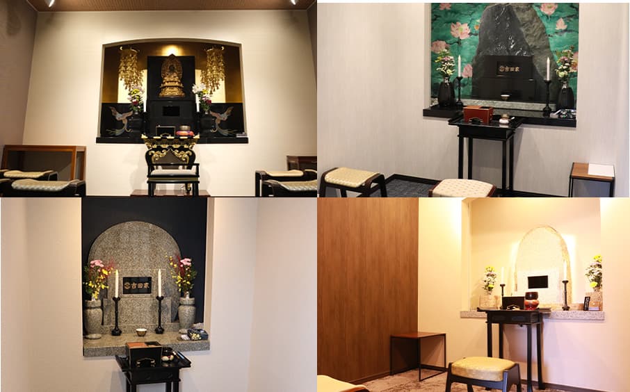 3階・4階 納骨堂 参拝室で行うシンプルな法要